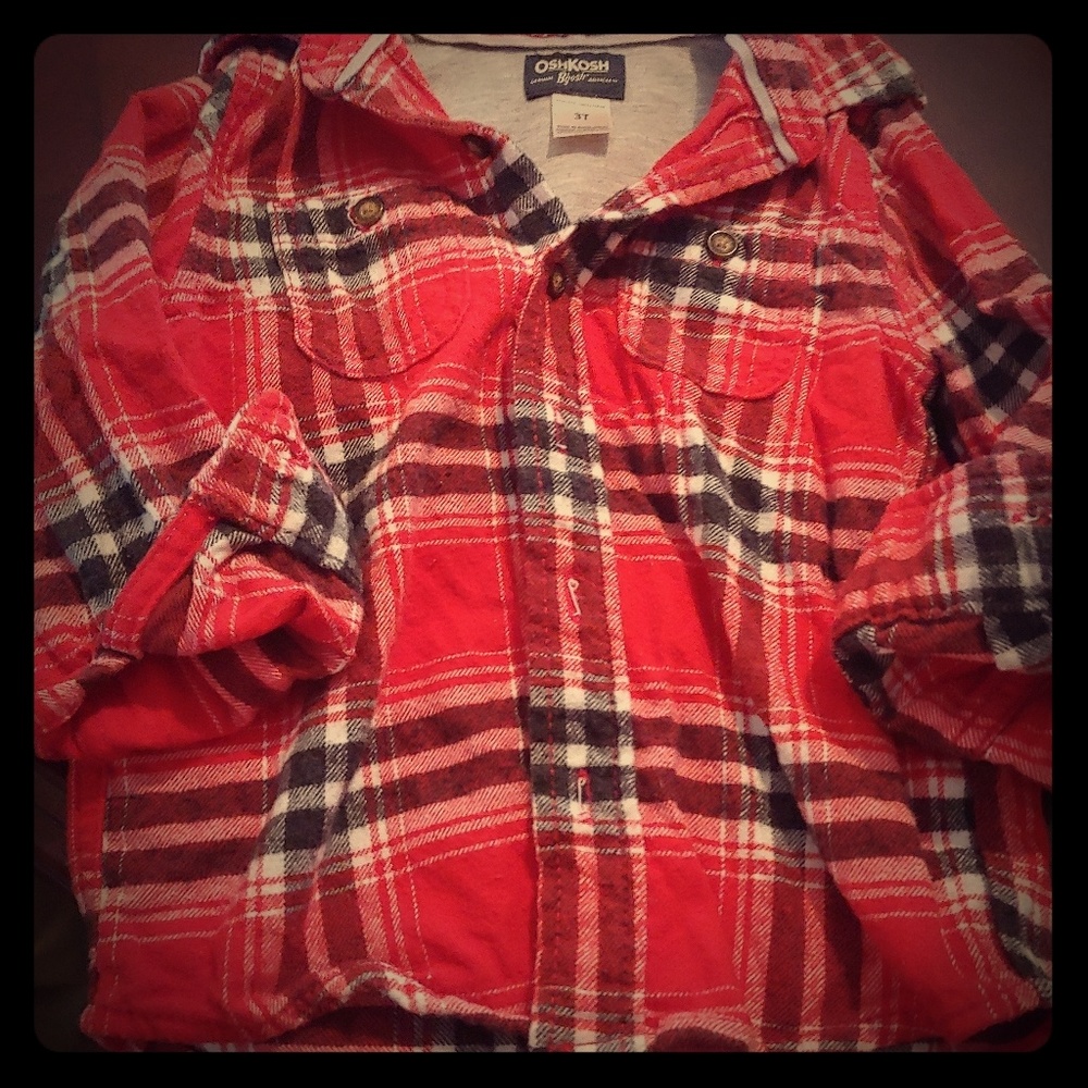 Osh Kosh Flannel button up.